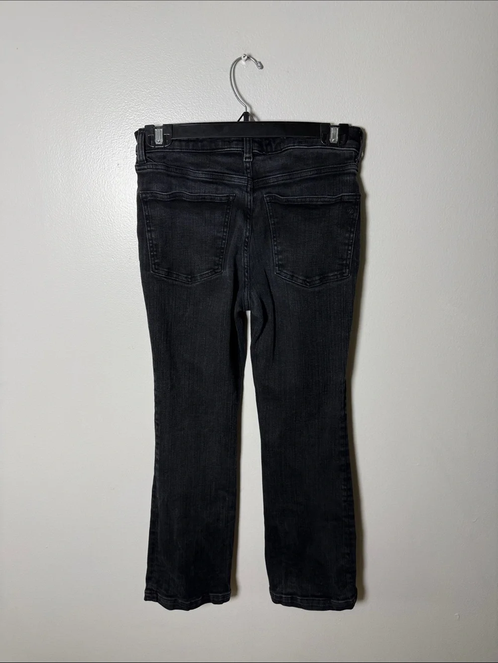 Madewell Black Mid Rise Kick Out Button-Fly Jeans Size 27